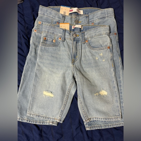 Levi’s Distressed Youth Slim Short 511 sz 7 12 14 - Picture 5 of 5